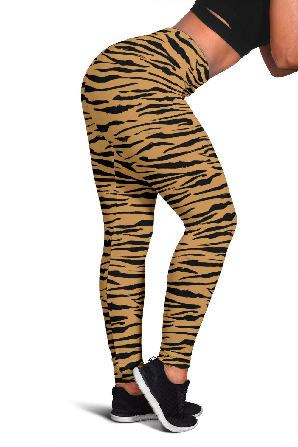 Creamy Soft Tiger Print Leggings - USA Fashion (Brown) One Size
